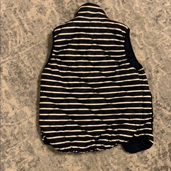 Navy and white striped vest - Picture 2 of 2